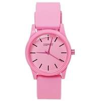 Esprit Chronograph Farbige Uhr mit Gummiarmband rosa