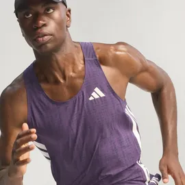 adidas Adizero Running Singlet - Aurora Plum / Noble Ink M