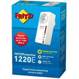 AVM FRITZ!Powerline 1220E International 1200 Mbps 1 Adapter