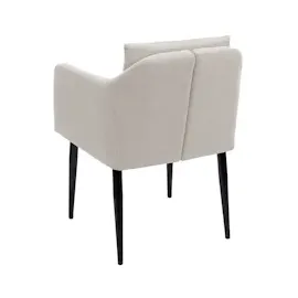 Mendler 2er-Set Esszimmerstuhl HWC-H93, Küchenstuhl Lehnstuhl Stuhl - Stoff/Textil creme-beige