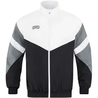 Jako Freizeitjacke Retro schwarz/weiß/steingrau S