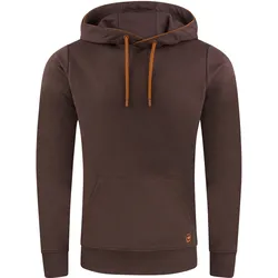 riverso Herren Kapuzenpullover RIVEnno Regular Fit Regular Fit Braun L
