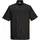 PORTWEST C733 Moderne Leichte Cumbria Kurzarm Kochjacke Schwarz, S