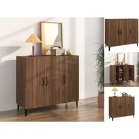 vidaXL Sideboard Braun Eichen-Optik 90x34x80 cm Holzwerkstoff