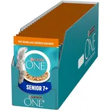PURINA ONE Senior 7+ Katzenfutter Huhn und grüne Bohnen 52x85g Nassfutter