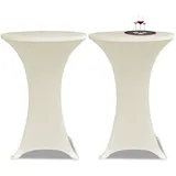 deluke Tischhusse AMAU Cremefarben Ø 60 cm 2er Set