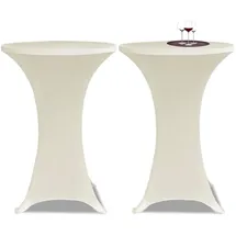 deluke Tischhusse AMAU Cremefarben Ø 60 cm 2er Set