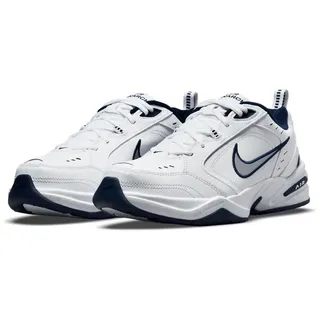 Air Monarch IV Fitnessschuhe extraweit Herren 102 white/metallic silver-midnight navy 40.5