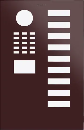 DoorBird D2109V Frontblende Schwarzrot, Edelstahl, pulverbeschichtet, seidenmatt