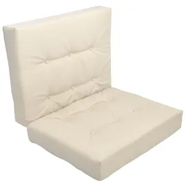 Beautissu Palettenkissen 120 x 80 x 15 cm beige 1 St.