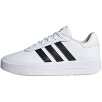 adidas Damen Court Platform Sneaker, Ftwr White Core Black Chalk White, 37 1/3 EU