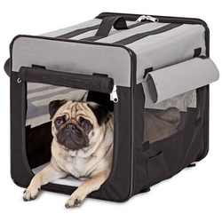 Karlie Hunde-Transportbox Faltbox Smart Top Plus schwarz-grau Maße: 46 x 36 x 41 cm