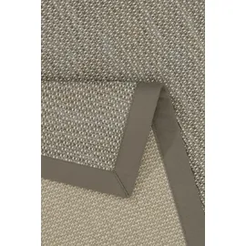 DEKOWE Teppich Naturino Color, rechteckig, Höhe: 7 mm, Flachgewebe, Sisal-Optik, mit Bordüre, In- und Outdoor geeignet grau 67 cm x 133 cm x 7 mm