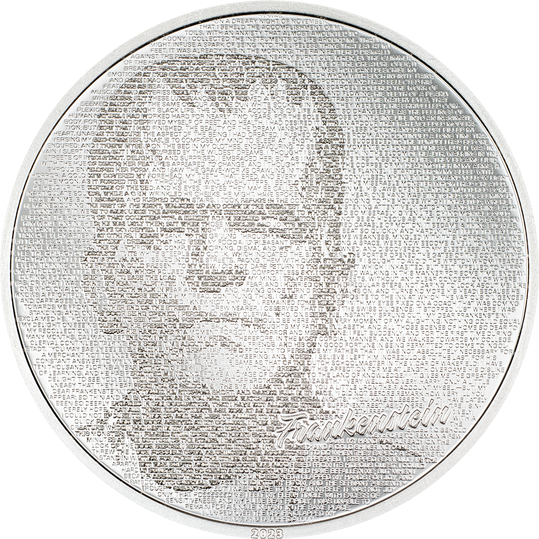 1-Unzen-Silber-Gedenkmünze "Typefaces 2023 - Frankenstein"