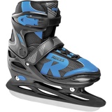 Roces Jokey Ice 2.0 Verstellbarer Schlittschuh, Black/Astro Blue, 26-29