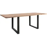 Livetastic Esstisch, Akazie, Holz, Akazie, massiv, rechteckig, Kufe, 90x77x140 cm, ausziehbar, Esszimmer, Tische, Esstische, Esstische ausziehbar