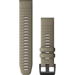 Garmin Silikon QuickFit® 22 Uhrenarmbänder Silikon Dunkelbeige