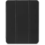 Hama Tablet-Hülle für iPad Pro 11" 2024 (kratzfeste Tablet-Hülle robust stoßfester Schutzrahmen, Tablet-Ständer 2 Stufen Apple-iPad-Case, Stifthalter, Kamera-/Displayschutz) durchsichtig/schwarz