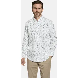 Langarmhemd BABISTA "Hemd MARINORO", Herren, Gr. XXL, weiß (weiß gemustert), Obermaterial: 100% Baumwolle CO., Hemden