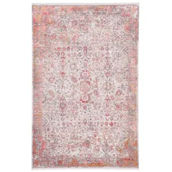 Vintage Teppich Kennedy 133 x 190 cm Mischgewebe Rosa Rose