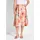 GOLDNER Midirock Damen Floral Orange 44