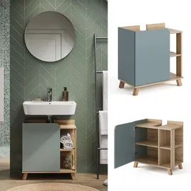 Vicco Waschbeckenunterschrank Karen 60 x 65 cm Blau