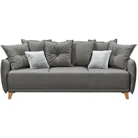 ed exciting design ED Lifestyle Pamplona 3DL Schlafsofa Holzwerkstoff/Nosag - 232x91x105 cm,