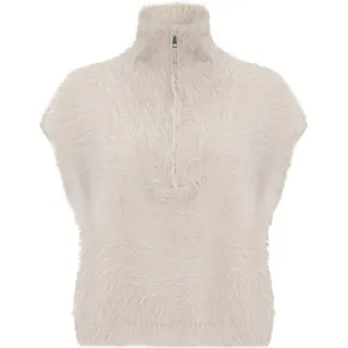 Cartoon Strickpullunder mit Reißverschluss Beige - 44