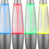 GLOBO Lavalampe Glitzer Tischleuchte Farbwechsel Glitzer Dekoleuchte Glitzer Kinderzimmer,