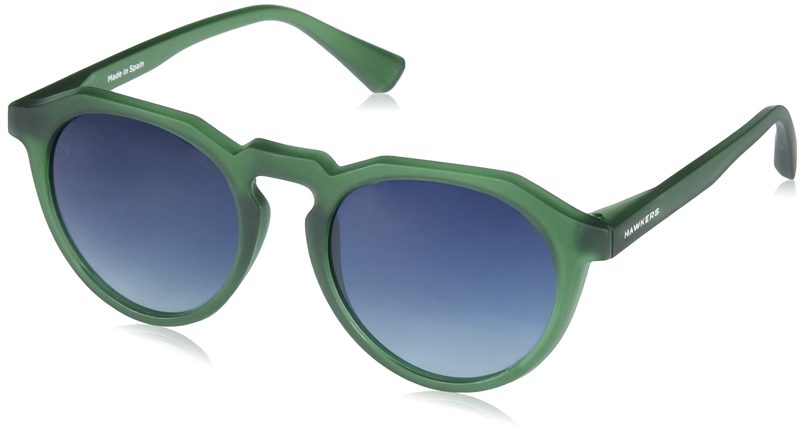 HAWKERS Unisex Warwick Exclusive Sonnenbrille, Gradiente Blue to Green · Soft Green Transparent