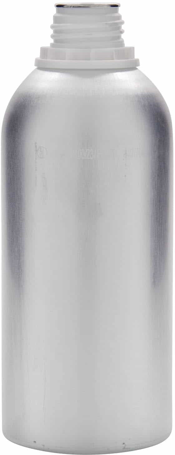 Aluminium fles, 625 ml, metaal, zilver, monding: DIN 32