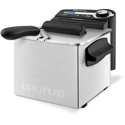 Taurus Professional 2 Plus 2L Friteuse mit 1700W Leistung, Tauchheizelement, Filtersystem, geeignet zum Frittieren mit Deckel