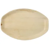 Papstar 6 Tabletts, Palmblatt "pure" oval natur