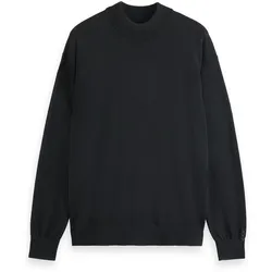 SCOTCH&SODA Herren Pullover - Core, Dropped Shoulder, Pullover, einfarbig Schwarz M