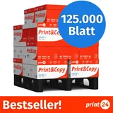 Druckerpapier Kopierpapier 125000 Blatt 25 x 5000 A4 Premium Hochweiß CIE 160 Testsieger PEFC zertifiziert