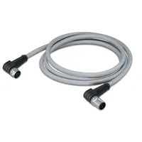 WAGO 756-3106/040-100 Sensor-/Aktor-Datensteckverbinder, konfektioniert M12 Stecker, gewinkelt, Buchse, gewinkelt