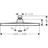 Hansgrohe Crometta E 240 1jet Kopfbrause mattschwarz 26726670