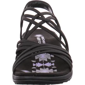 SKECHERS 163185 BBK REGGAE SLIM - SUNNYSIDE Schwarz Sandal Gr. 42