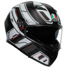 AGV K3 Rivia Integralhelm - Matt Schwarz/Weiß/Rot / XL
