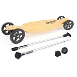 Offroad-Longboard Onda Longa von Onda Motion - 107 cm x 27 cm - Allterrain - Longboarding - Landpaddling (Longboard mit Aluminium-Landpaddling-Stick)