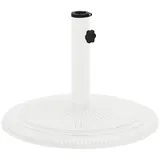 vidaXL Schirmständer 45x45x30 cm Gusseisen Weiß