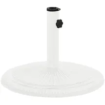 vidaXL Schirmständer 45x45x30 cm Gusseisen Weiß