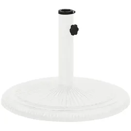 vidaXL Schirmständer 45x45x30 cm Gusseisen Weiß