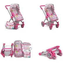 Moni Puppenwagen Rose Pink