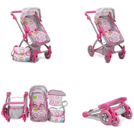 Moni Puppenwagen Rose Pink