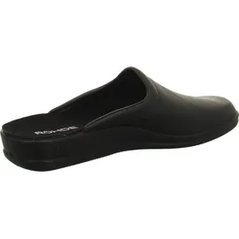 ROHDE Herren Hausschuhe Pantoffeln Leder Lekeberg 1558-90, Größe:44 EU, Farbe:Schwarz - 44