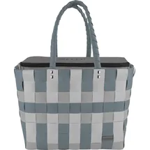 Normani Flechtkorb mit großer Kühltasche Grau