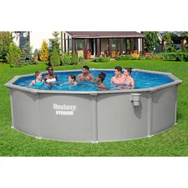 BESTWAY Hydrium Stahlwandpool Komplett-Set Ø 457 x 122 cm inkl. Sandfilteranlage