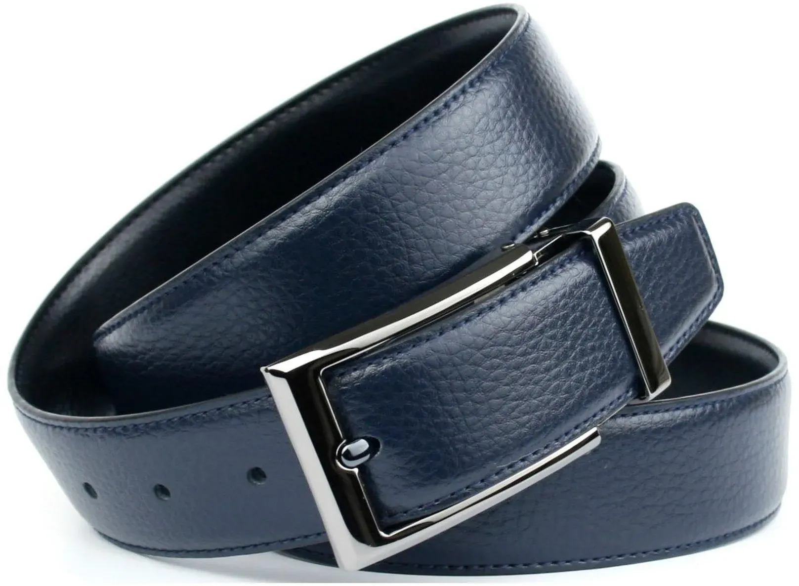 Anthoni Crown Ledergürtel, Klassischer Wendegürtel für Business-Outfit Anthoni Crown dunkelblau 100