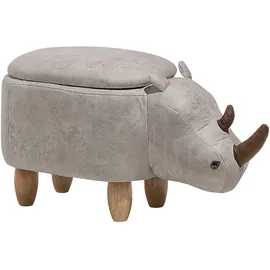 Beliani Tierhocker mit Stauraum RHINO